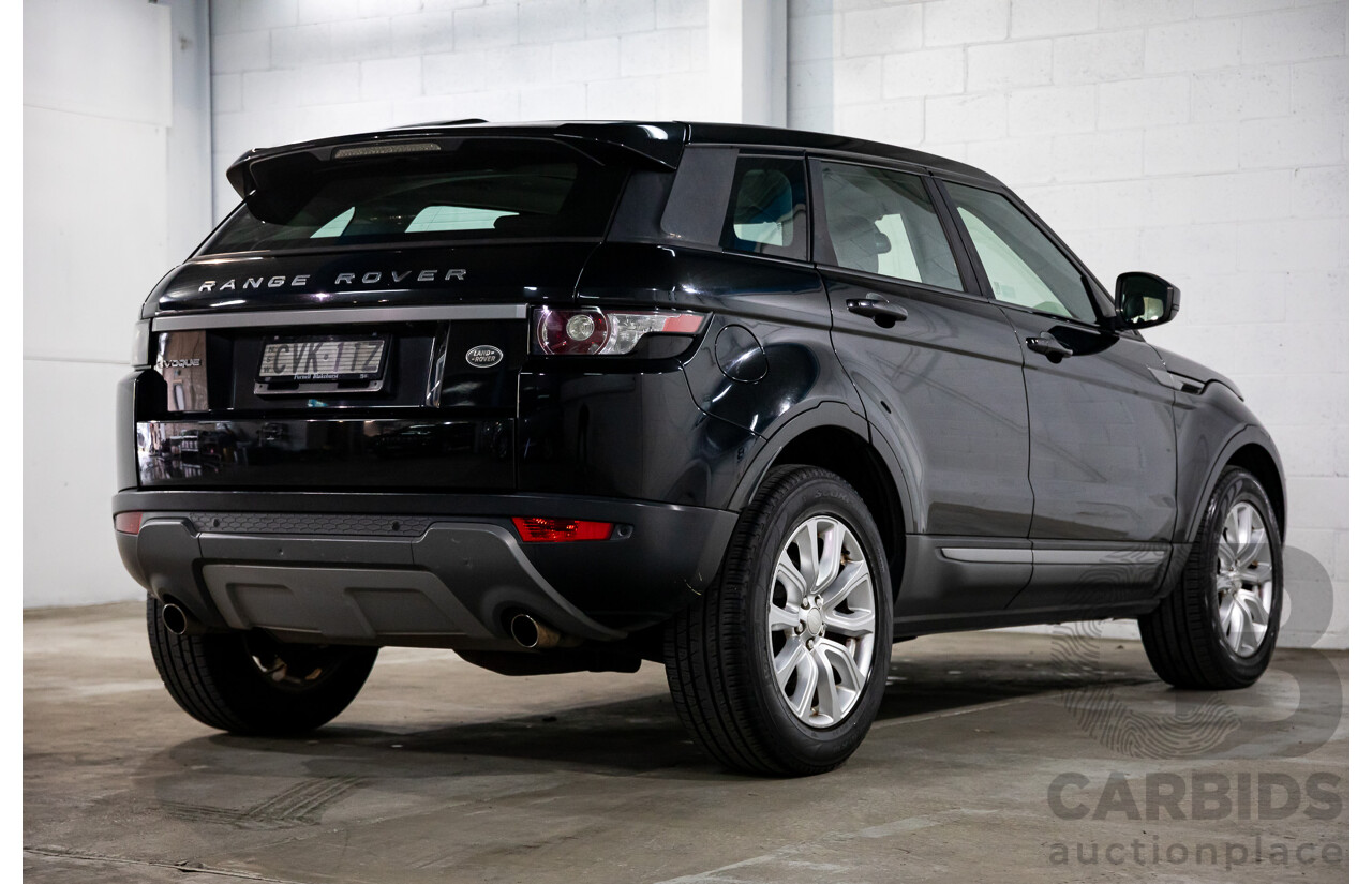 1/2015 Range Rover Evoque SD4 Pure LV MY15 5d Wagon Santorini Black Turbo Diesel 2.2L