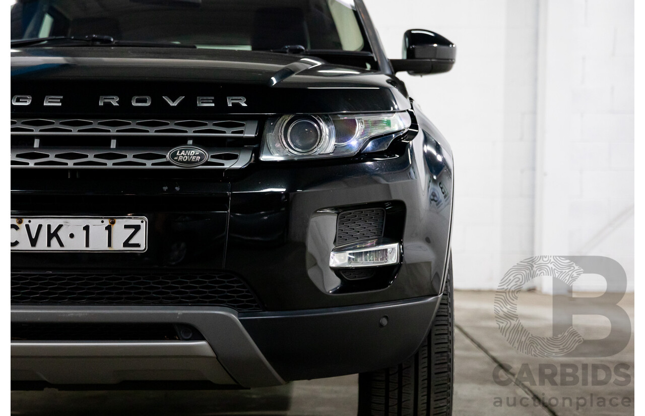 1/2015 Range Rover Evoque SD4 Pure LV MY15 5d Wagon Santorini Black Turbo Diesel 2.2L