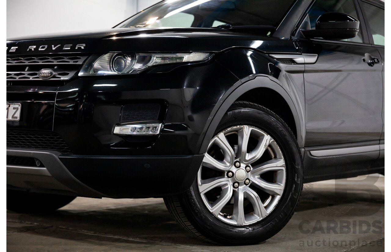 1/2015 Range Rover Evoque SD4 Pure LV MY15 5d Wagon Santorini Black Turbo Diesel 2.2L