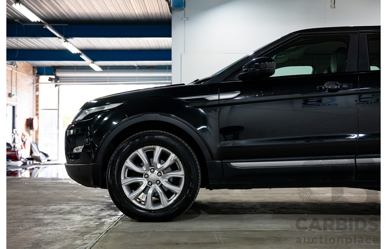 1/2015 Range Rover Evoque SD4 Pure LV MY15 5d Wagon Santorini Black Turbo Diesel 2.2L
