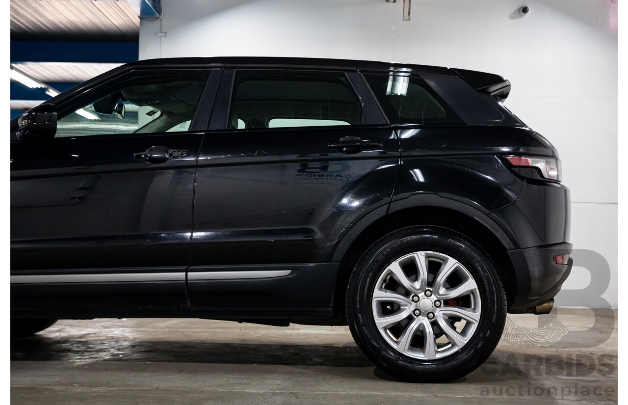 1/2015 Range Rover Evoque SD4 Pure LV MY15 5d Wagon Santorini Black Turbo Diesel 2.2L