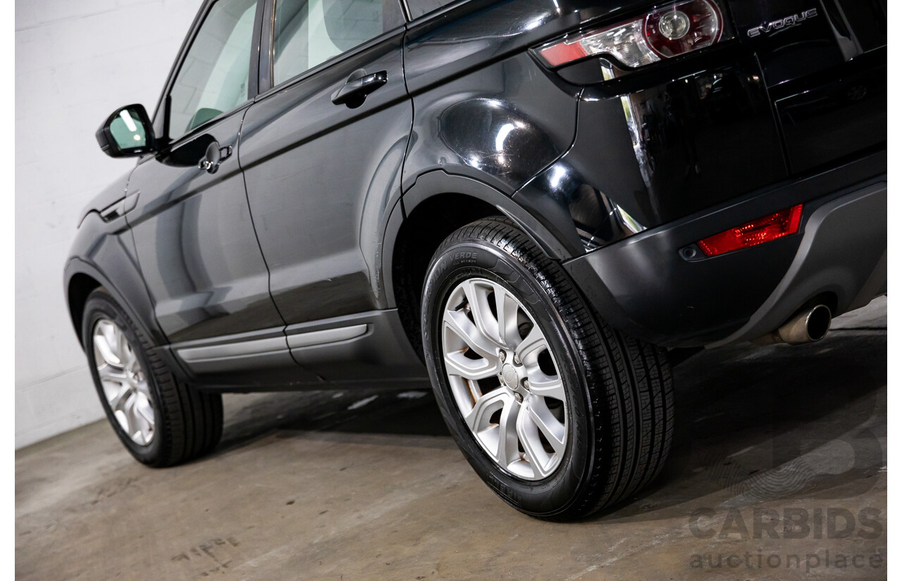 1/2015 Range Rover Evoque SD4 Pure LV MY15 5d Wagon Santorini Black Turbo Diesel 2.2L