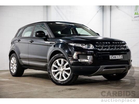 1/2015 Range Rover Evoque SD4 Pure LV MY15 5d Wagon Santorini Black Turbo Diesel 2.2L