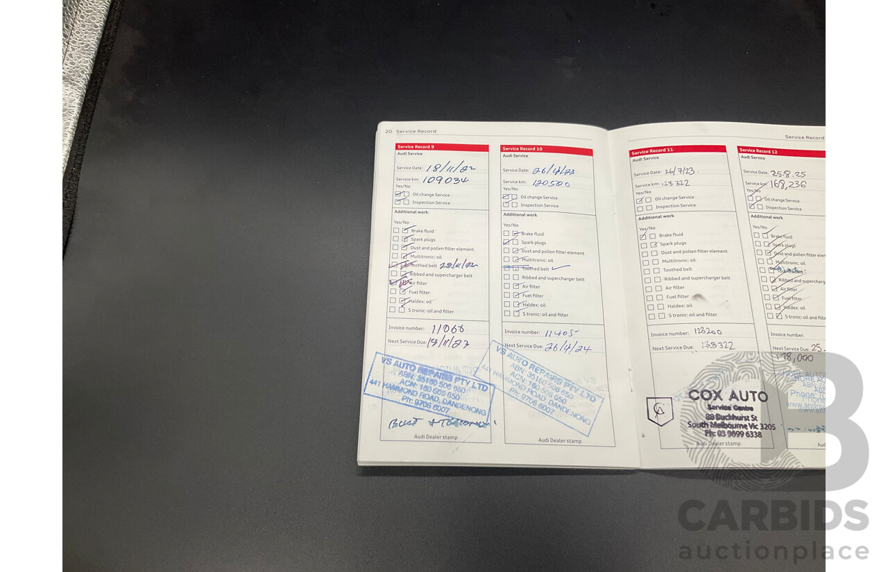 11/2013 Audi A3 Sportback 1.4 TFSI Attraction 8P MY13 5d Hatchback Monsoon Grey Metallic Turbo 1.4L