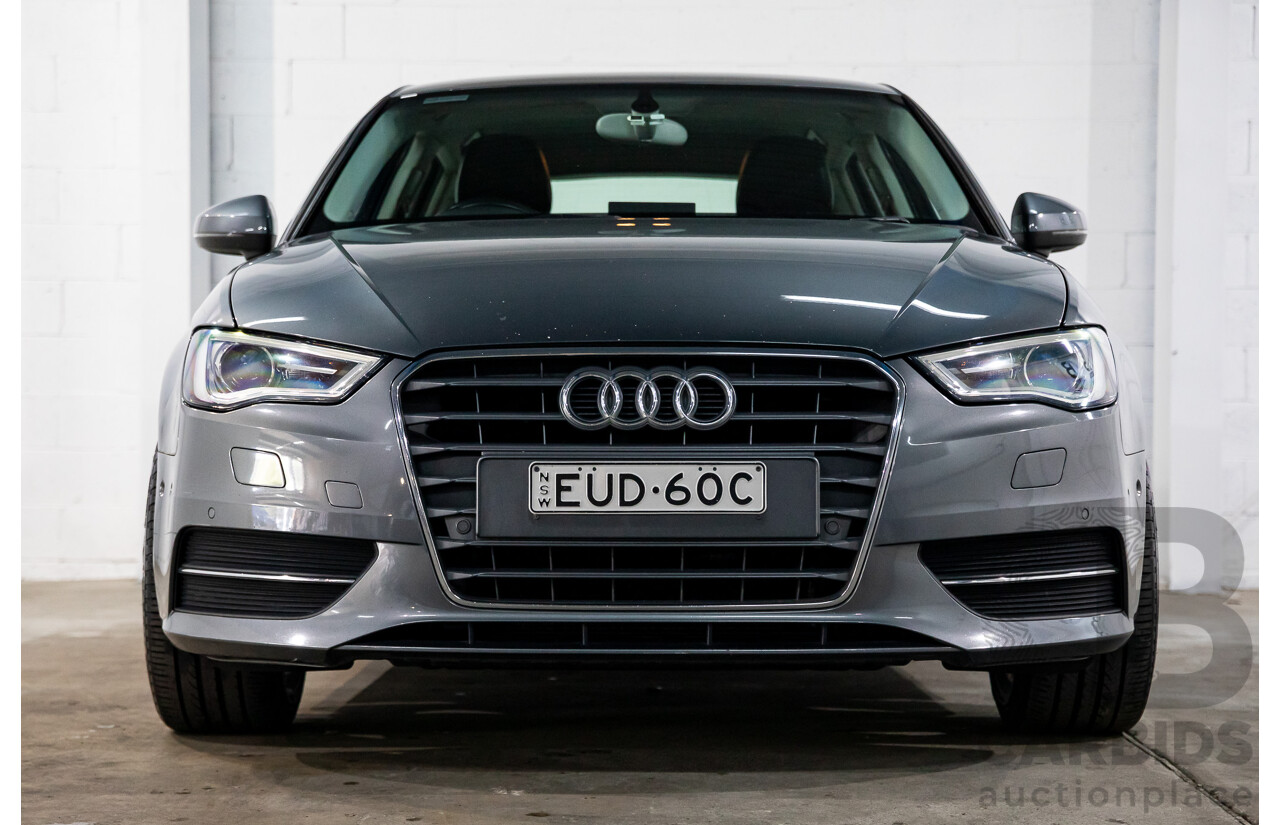11/2013 Audi A3 Sportback 1.4 TFSI Attraction 8P MY13 5d Hatchback Monsoon Grey Metallic Turbo 1.4L