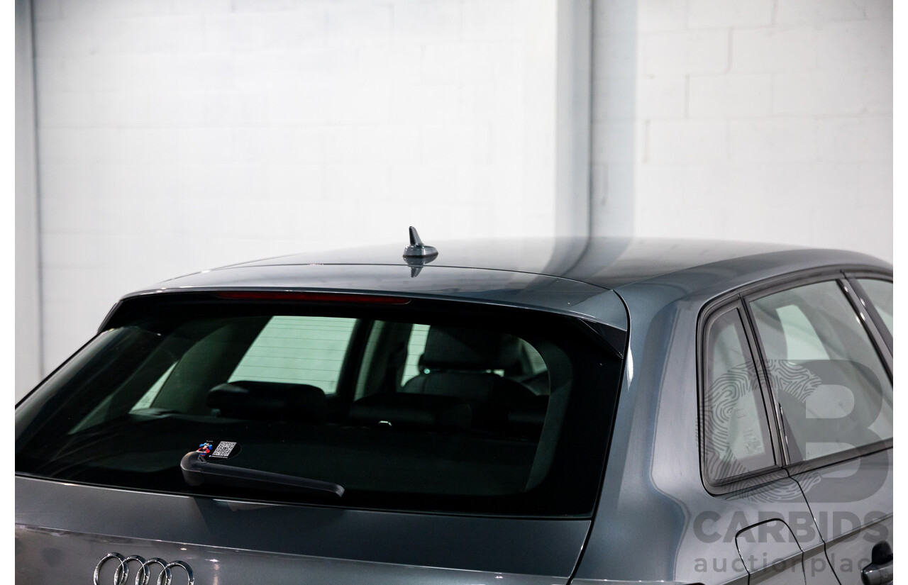 11/2013 Audi A3 Sportback 1.4 TFSI Attraction 8P MY13 5d Hatchback Monsoon Grey Metallic Turbo 1.4L