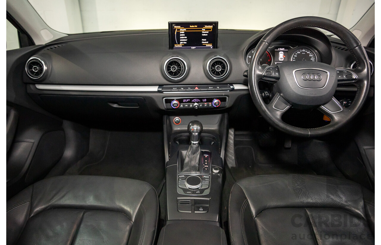 11/2013 Audi A3 Sportback 1.4 TFSI Attraction 8P MY13 5d Hatchback Monsoon Grey Metallic Turbo 1.4L