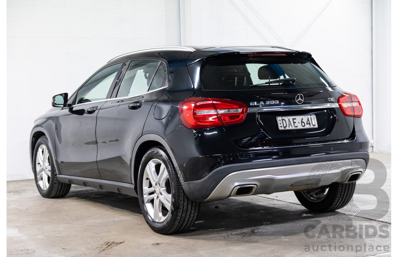 7/2015 Mercedes-Benz GLA 200 CDI X156 MY15 4d Wagon Cosmos Black Metallic Turbo Diesel 2.1L