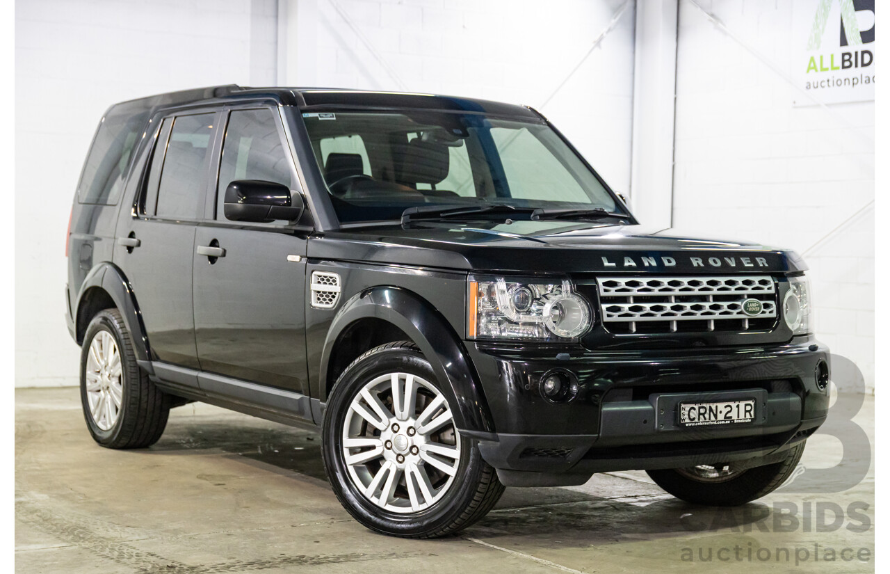 12/2013 Land Rover Discovery 4 3.0 TDV6 MY13 4d Wagon Santorini Black Metallic Turbo Diesel V6 3.0L