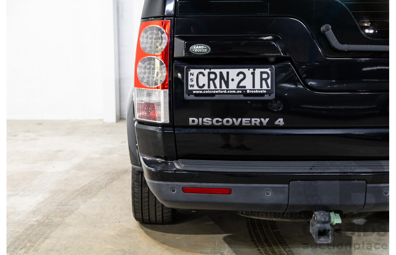 12/2013 Land Rover Discovery 4 3.0 TDV6 MY13 4d Wagon Santorini Black Metallic Turbo Diesel V6 3.0L