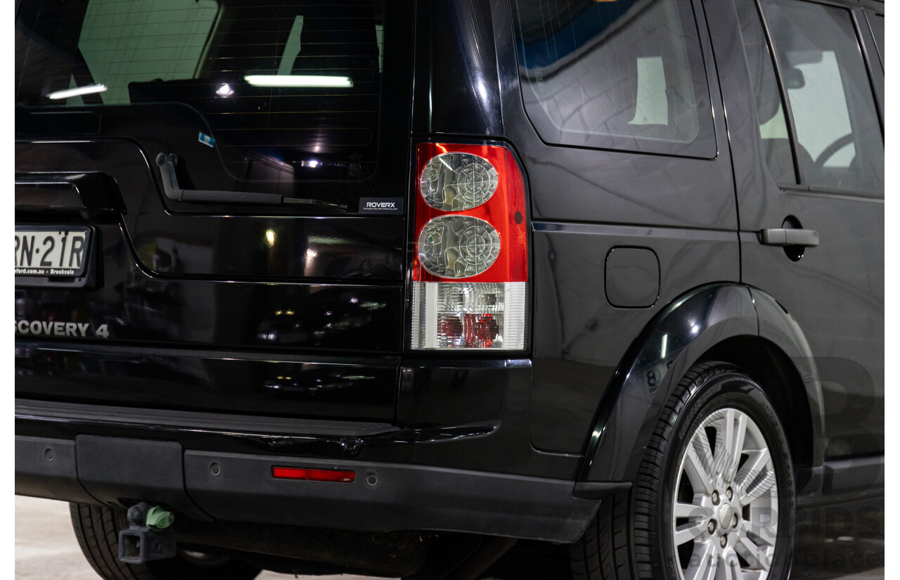 12/2013 Land Rover Discovery 4 3.0 TDV6 MY13 4d Wagon Santorini Black Metallic Turbo Diesel V6 3.0L