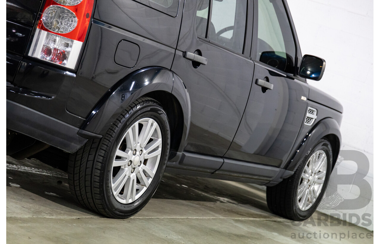 12/2013 Land Rover Discovery 4 3.0 TDV6 MY13 4d Wagon Santorini Black Metallic Turbo Diesel V6 3.0L
