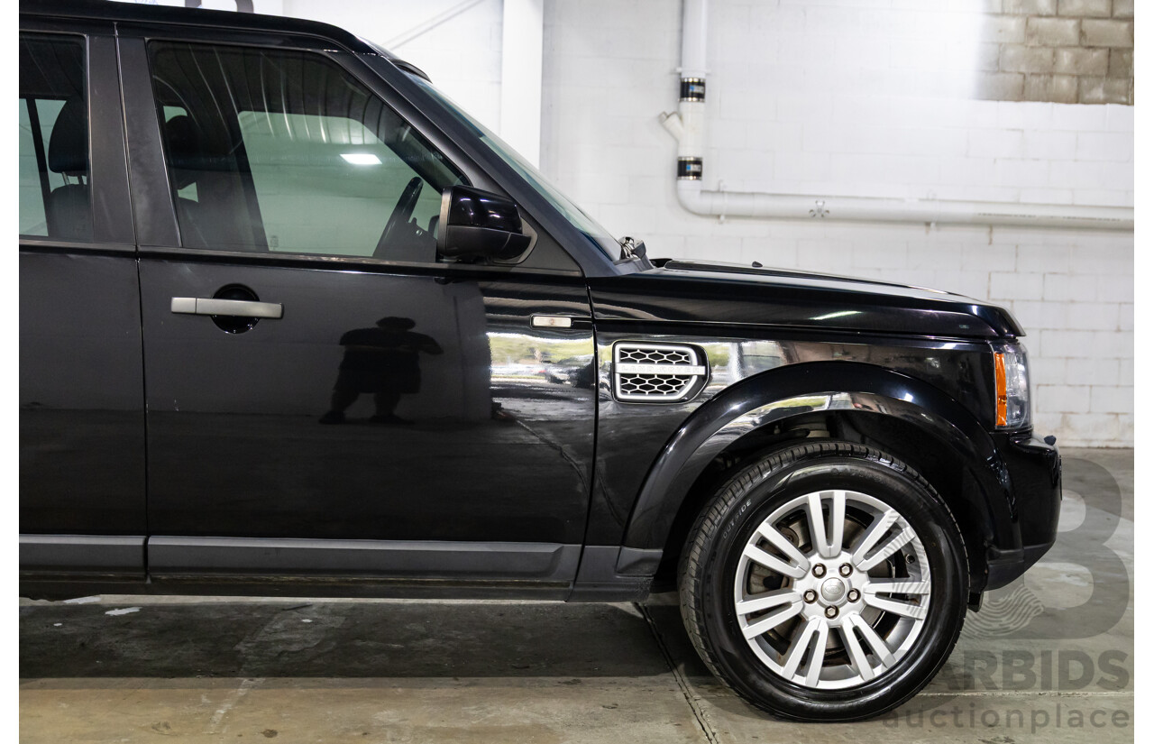 12/2013 Land Rover Discovery 4 3.0 TDV6 MY13 4d Wagon Santorini Black Metallic Turbo Diesel V6 3.0L