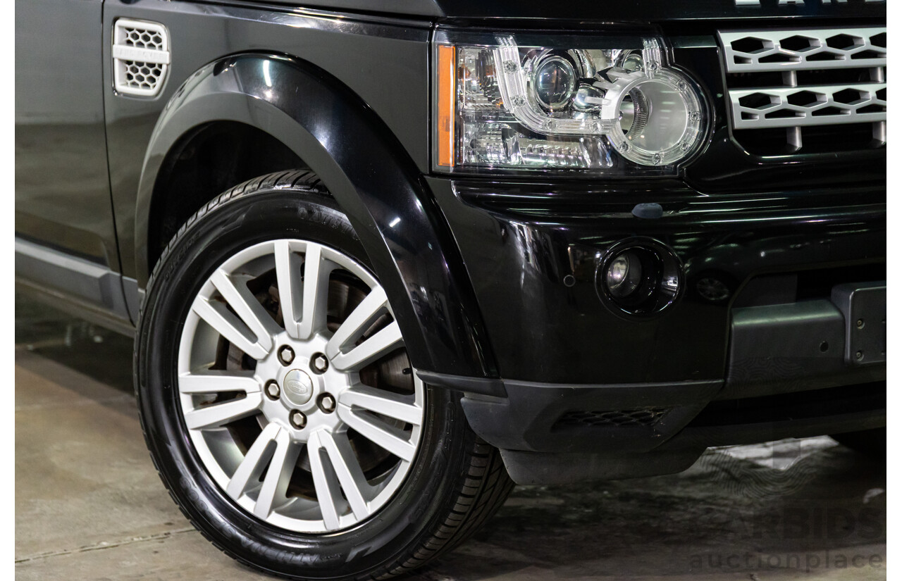 12/2013 Land Rover Discovery 4 3.0 TDV6 MY13 4d Wagon Santorini Black Metallic Turbo Diesel V6 3.0L