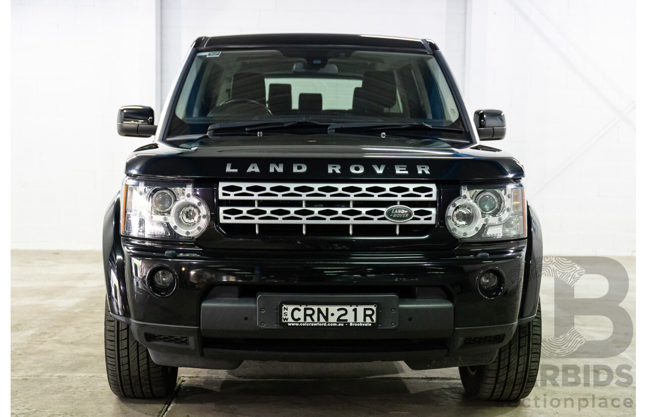 12/2013 Land Rover Discovery 4 3.0 TDV6 MY13 4d Wagon Santorini Black Metallic Turbo Diesel V6 3.0L