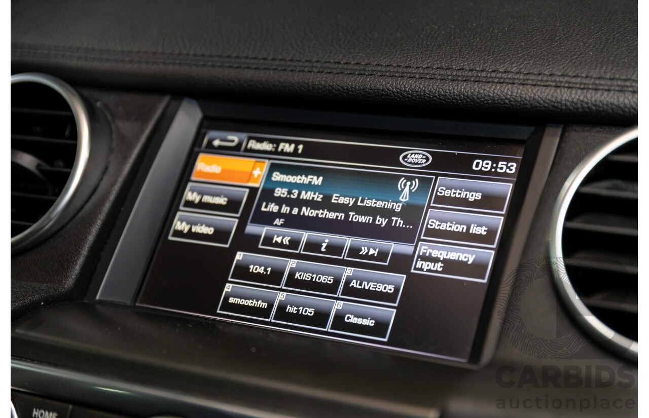 12/2013 Land Rover Discovery 4 3.0 TDV6 MY13 4d Wagon Santorini Black Metallic Turbo Diesel V6 3.0L