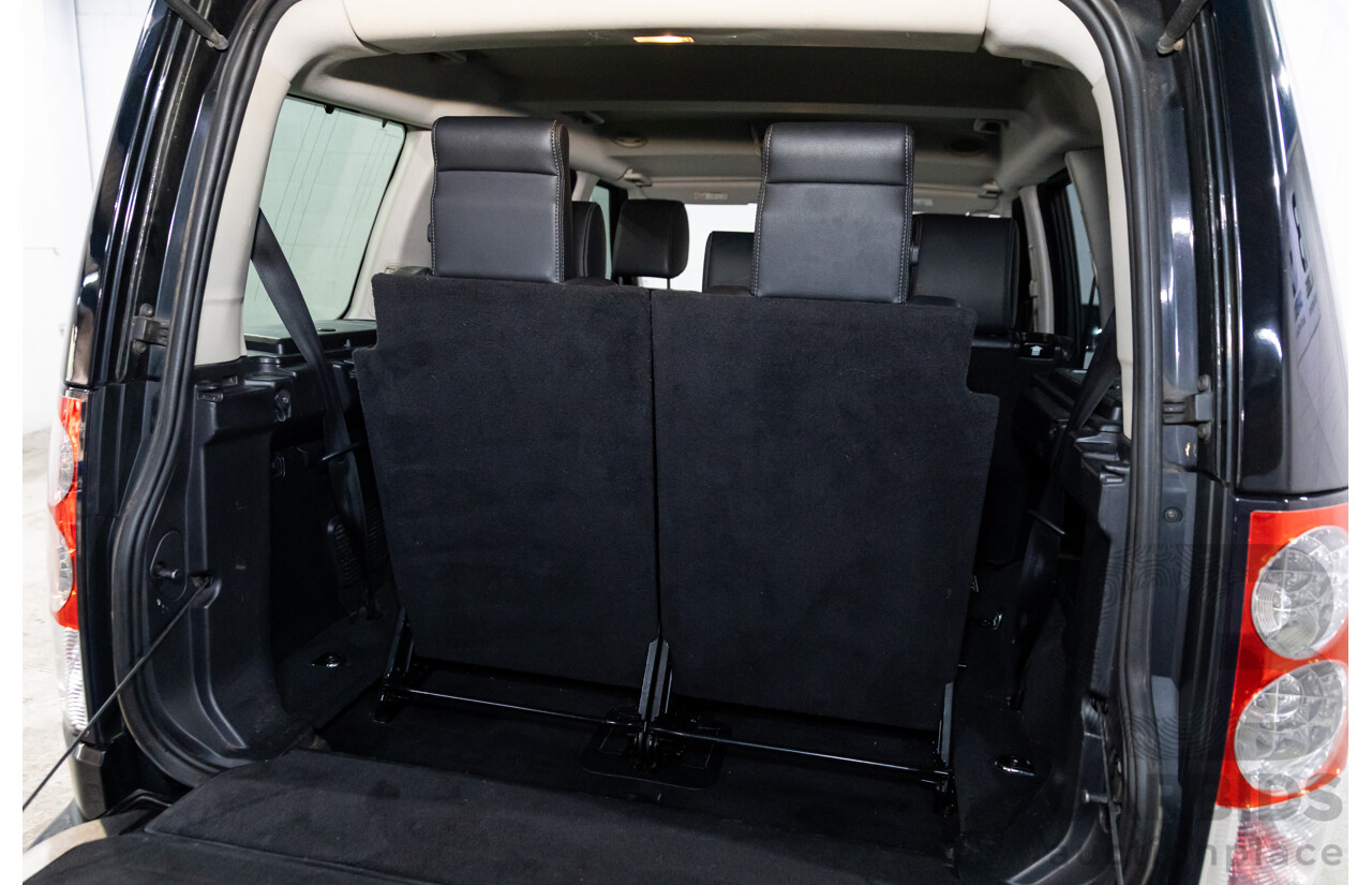 12/2013 Land Rover Discovery 4 3.0 TDV6 MY13 4d Wagon Santorini Black Metallic Turbo Diesel V6 3.0L