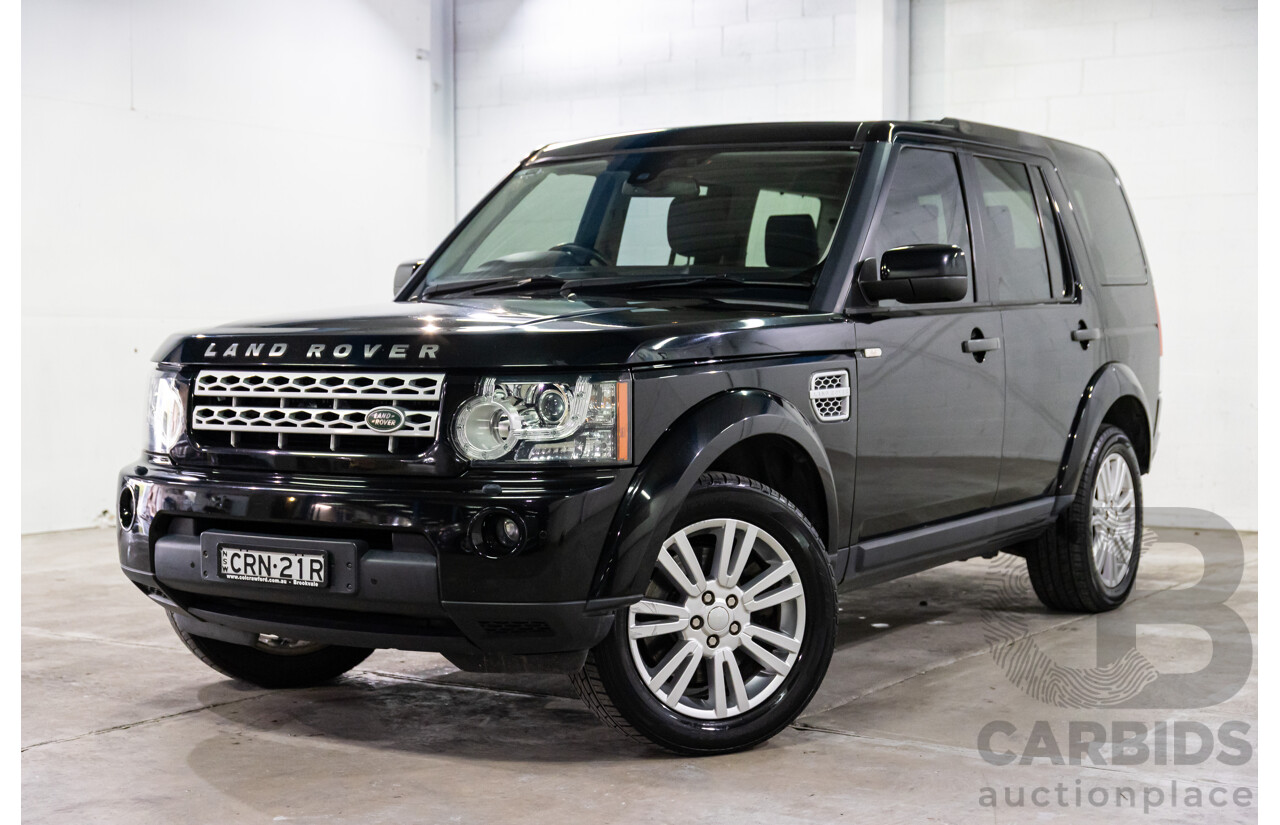 12/2013 Land Rover Discovery 4 3.0 TDV6 MY13 4d Wagon Santorini Black Metallic Turbo Diesel V6 3.0L