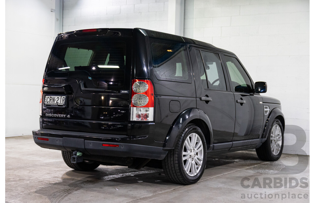 12/2013 Land Rover Discovery 4 3.0 TDV6 MY13 4d Wagon Santorini Black Metallic Turbo Diesel V6 3.0L