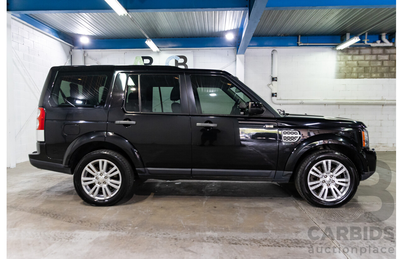 12/2013 Land Rover Discovery 4 3.0 TDV6 MY13 4d Wagon Santorini Black Metallic Turbo Diesel V6 3.0L