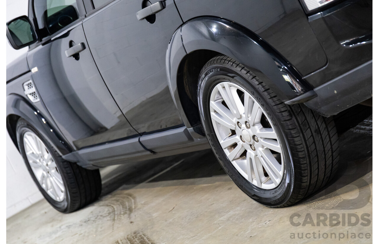 12/2013 Land Rover Discovery 4 3.0 TDV6 MY13 4d Wagon Santorini Black Metallic Turbo Diesel V6 3.0L