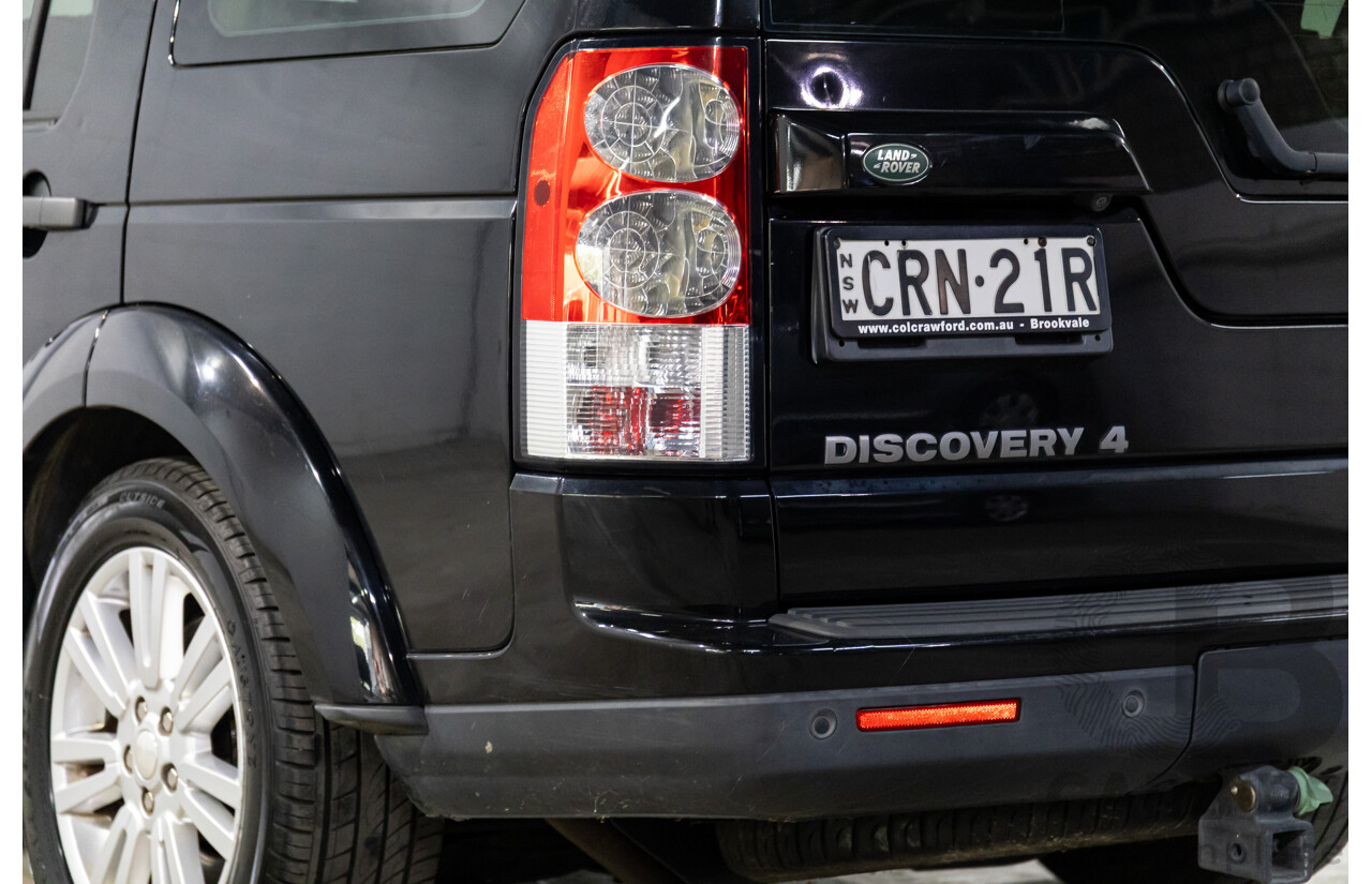 12/2013 Land Rover Discovery 4 3.0 TDV6 MY13 4d Wagon Santorini Black Metallic Turbo Diesel V6 3.0L