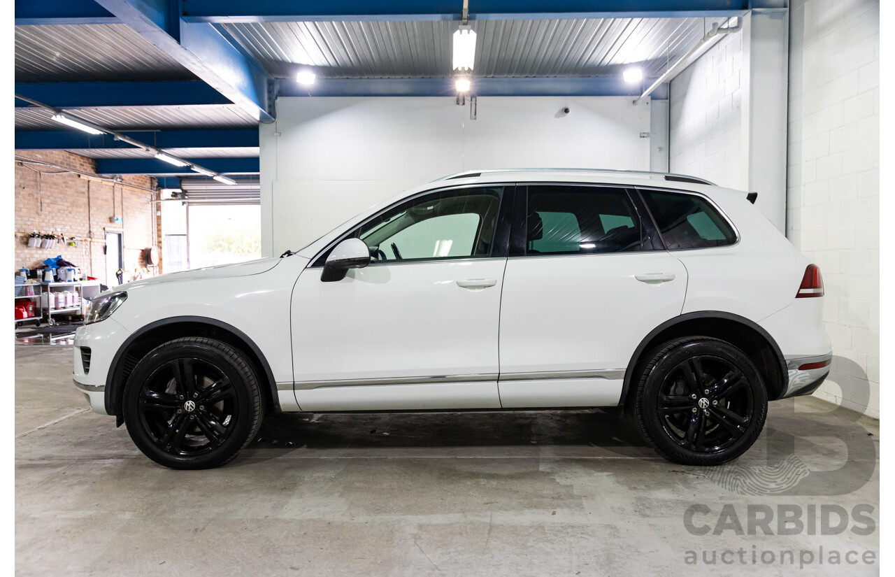08/2016 Volkswagen Touareg V6 Wolfsburg Edition (AWD) 7P MY17 4d Wagon Pure White Turbo Diesel V6 3.0L