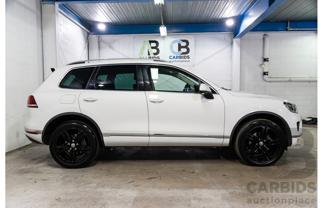 08/2016 Volkswagen Touareg V6 Wolfsburg Edition (AWD) 7P MY17 4d Wagon Pure White Turbo Diesel V6 3.0L
