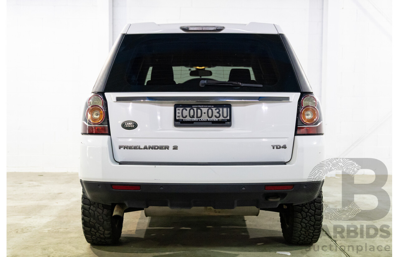1/2014 Land Rover Freelander 2 TD4 (4x4) LF MY14 4d Wagon Fuji White Turbo Diesel 2.2L