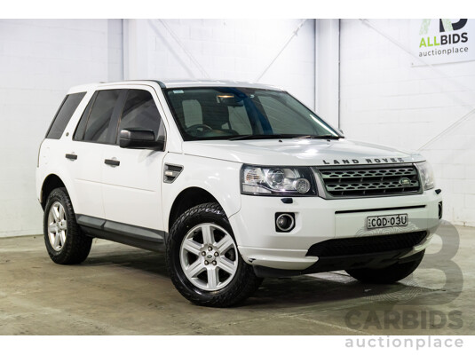 1/2014 Land Rover Freelander 2 TD4 (4x4) LF MY14 4d Wagon Fuji White Turbo Diesel 2.2L