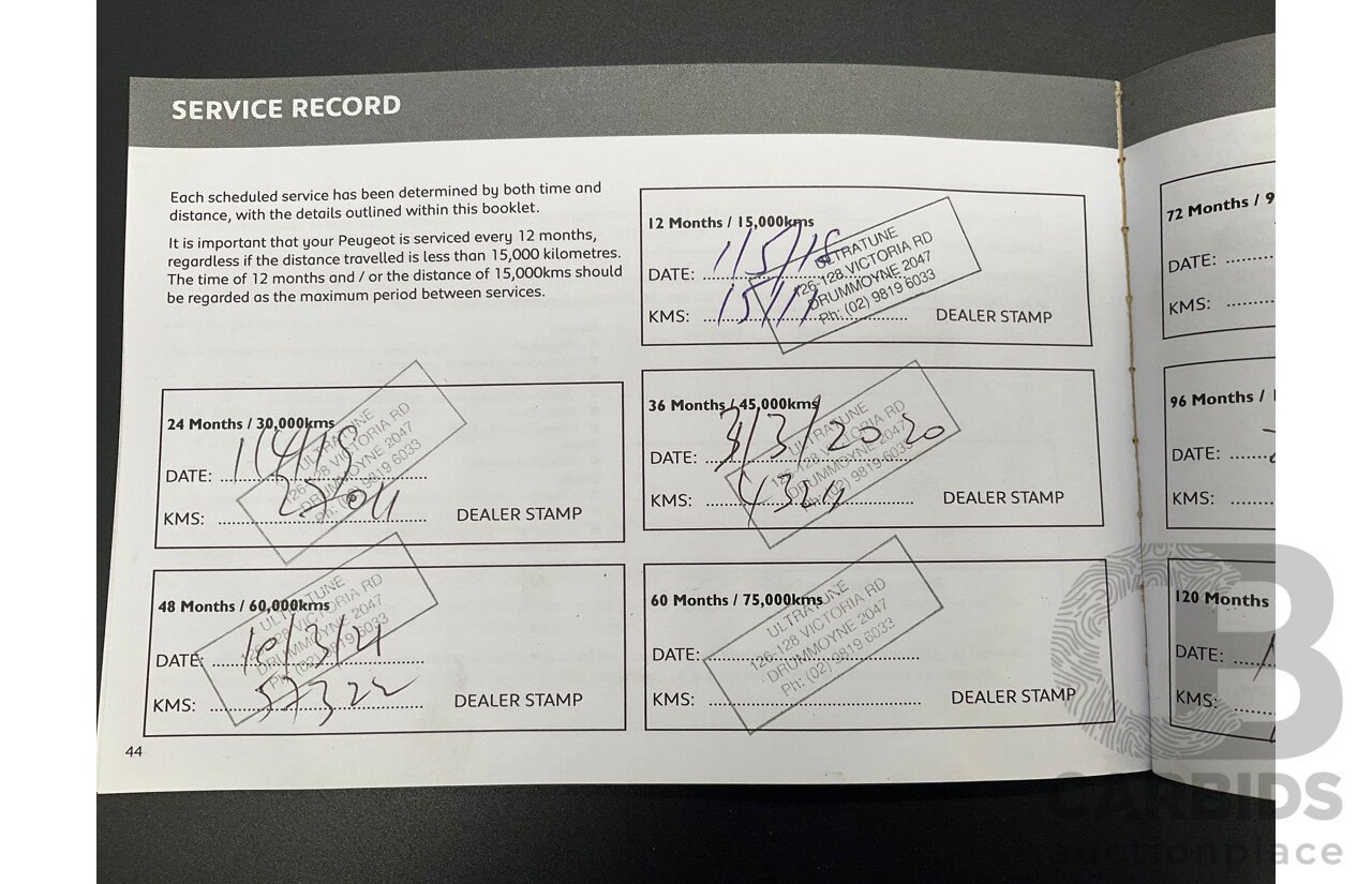 10/2016 Peugeot 4008 Active (FWD) MY15 4D Wagon Titanium Grey Metallic 2.0L