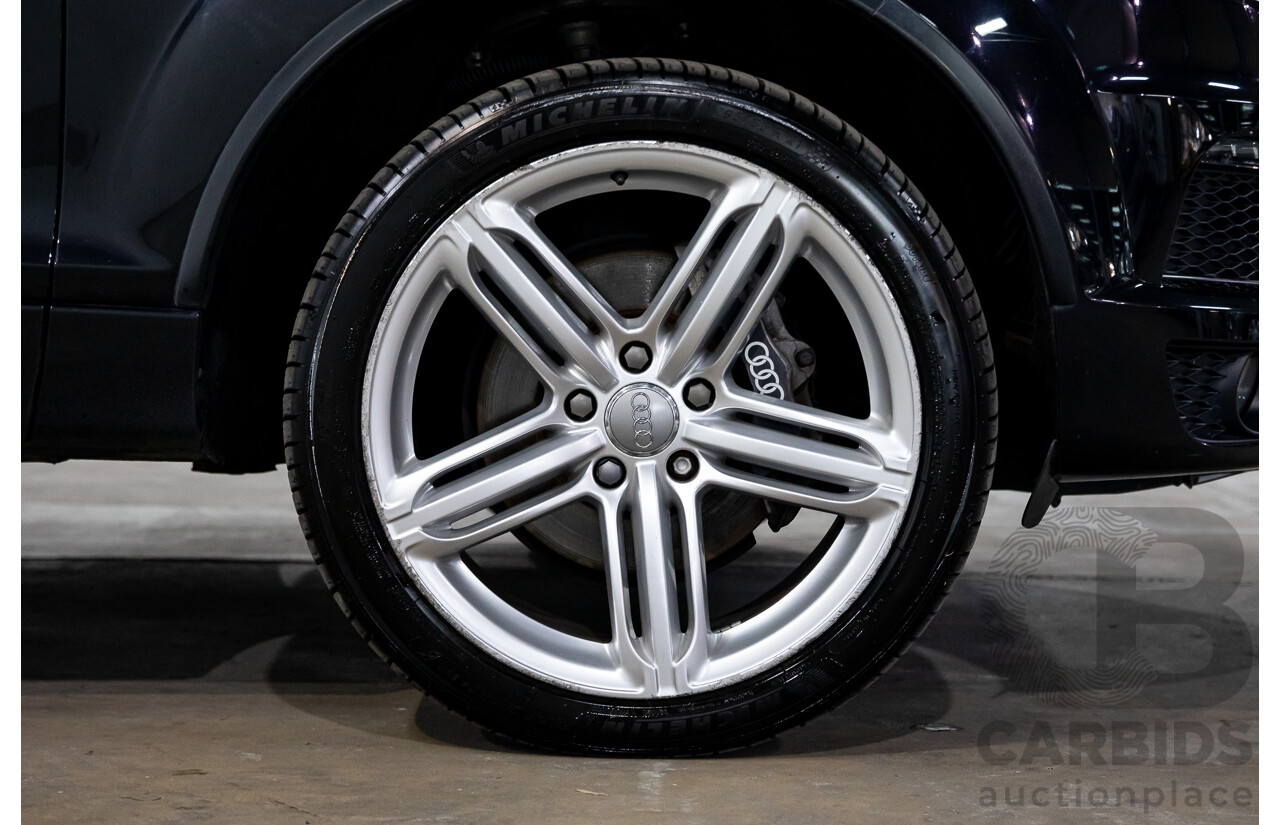 11/2012 Audi Q7 S-Line 3.0 TDI Quattro MY12 4d Wagon Orca Black Metallic Turbo Diesel V6 3.0L