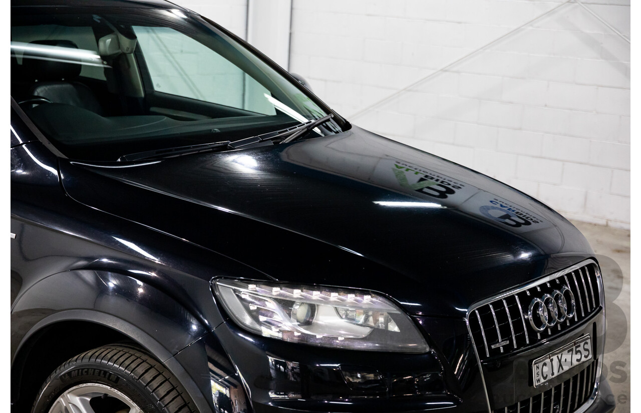 11/2012 Audi Q7 S-Line 3.0 TDI Quattro MY12 4d Wagon Orca Black Metallic Turbo Diesel V6 3.0L