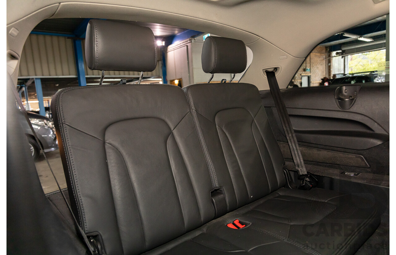 11/2012 Audi Q7 S-Line 3.0 TDI Quattro MY12 4d Wagon Orca Black Metallic Turbo Diesel V6 3.0L