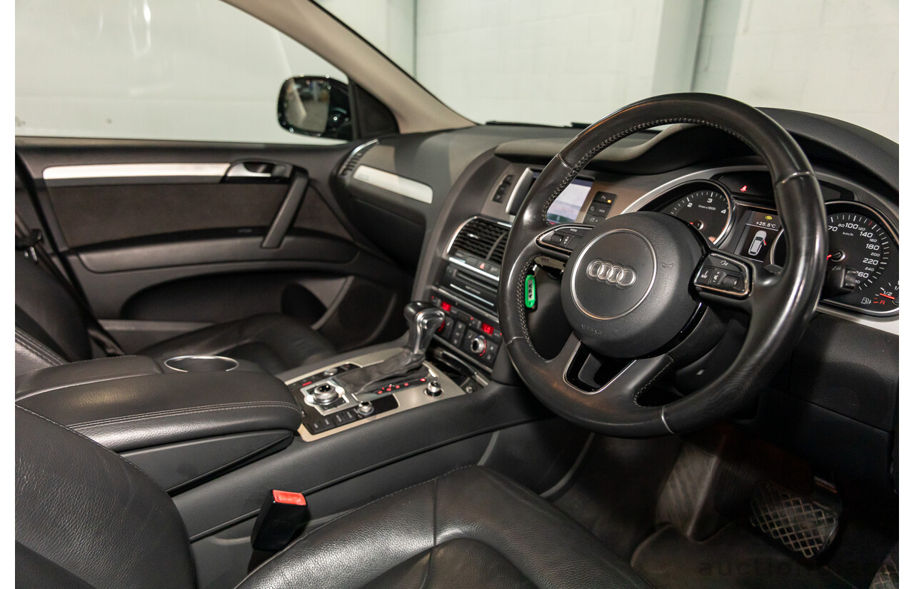 11/2012 Audi Q7 S-Line 3.0 TDI Quattro MY12 4d Wagon Orca Black Metallic Turbo Diesel V6 3.0L