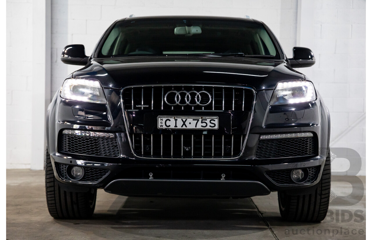 11/2012 Audi Q7 S-Line 3.0 TDI Quattro MY12 4d Wagon Orca Black Metallic Turbo Diesel V6 3.0L