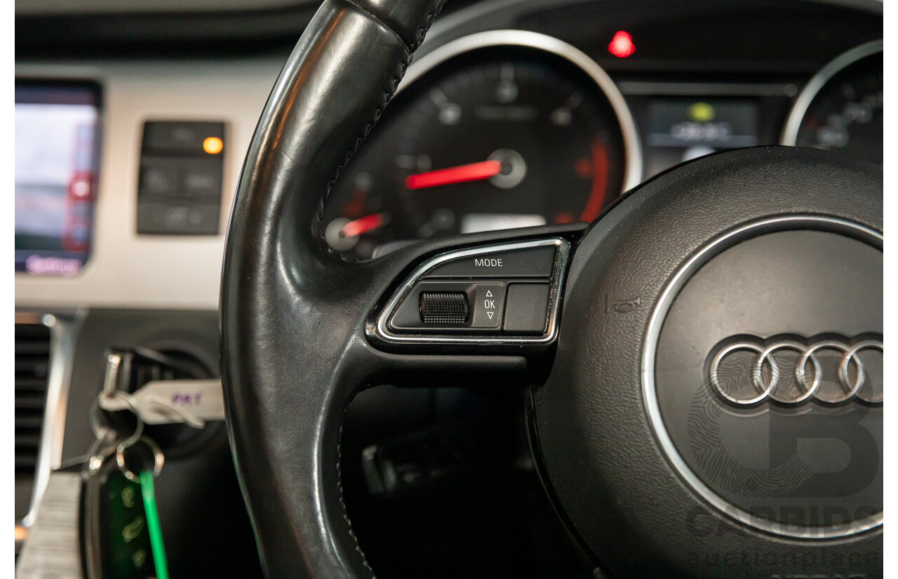 11/2012 Audi Q7 S-Line 3.0 TDI Quattro MY12 4d Wagon Orca Black Metallic Turbo Diesel V6 3.0L