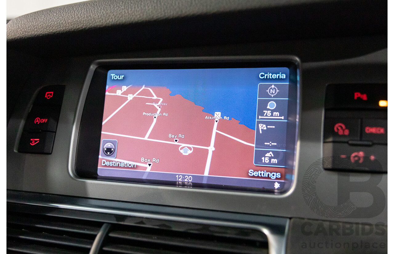 11/2012 Audi Q7 S-Line 3.0 TDI Quattro MY12 4d Wagon Orca Black Metallic Turbo Diesel V6 3.0L