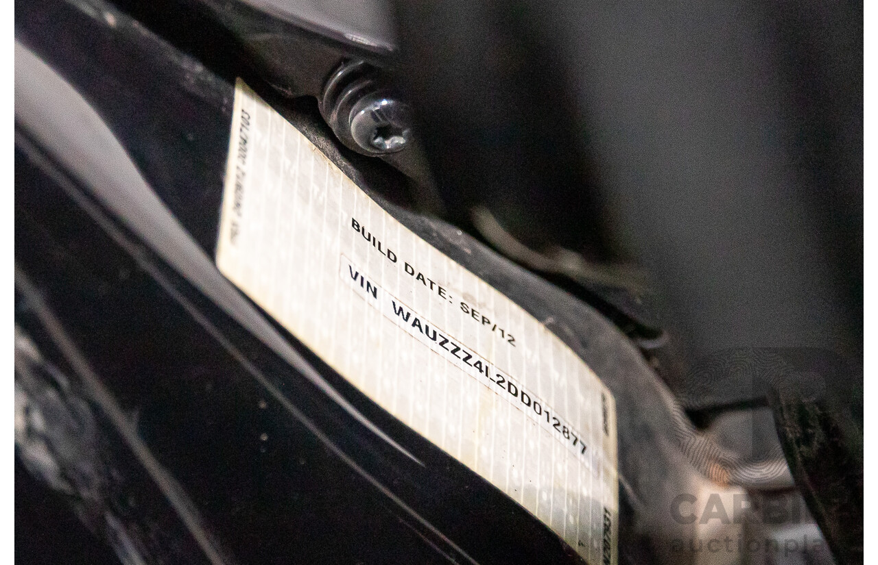 11/2012 Audi Q7 S-Line 3.0 TDI Quattro MY12 4d Wagon Orca Black Metallic Turbo Diesel V6 3.0L