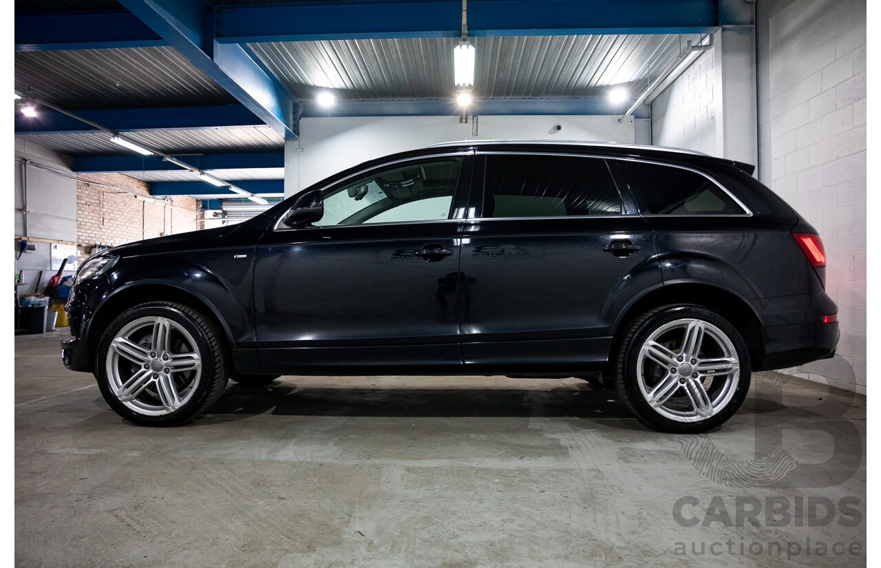 11/2012 Audi Q7 S-Line 3.0 TDI Quattro MY12 4d Wagon Orca Black Metallic Turbo Diesel V6 3.0L