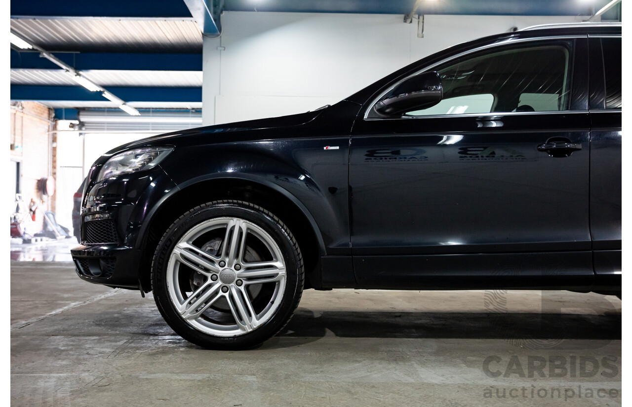 11/2012 Audi Q7 S-Line 3.0 TDI Quattro MY12 4d Wagon Orca Black Metallic Turbo Diesel V6 3.0L