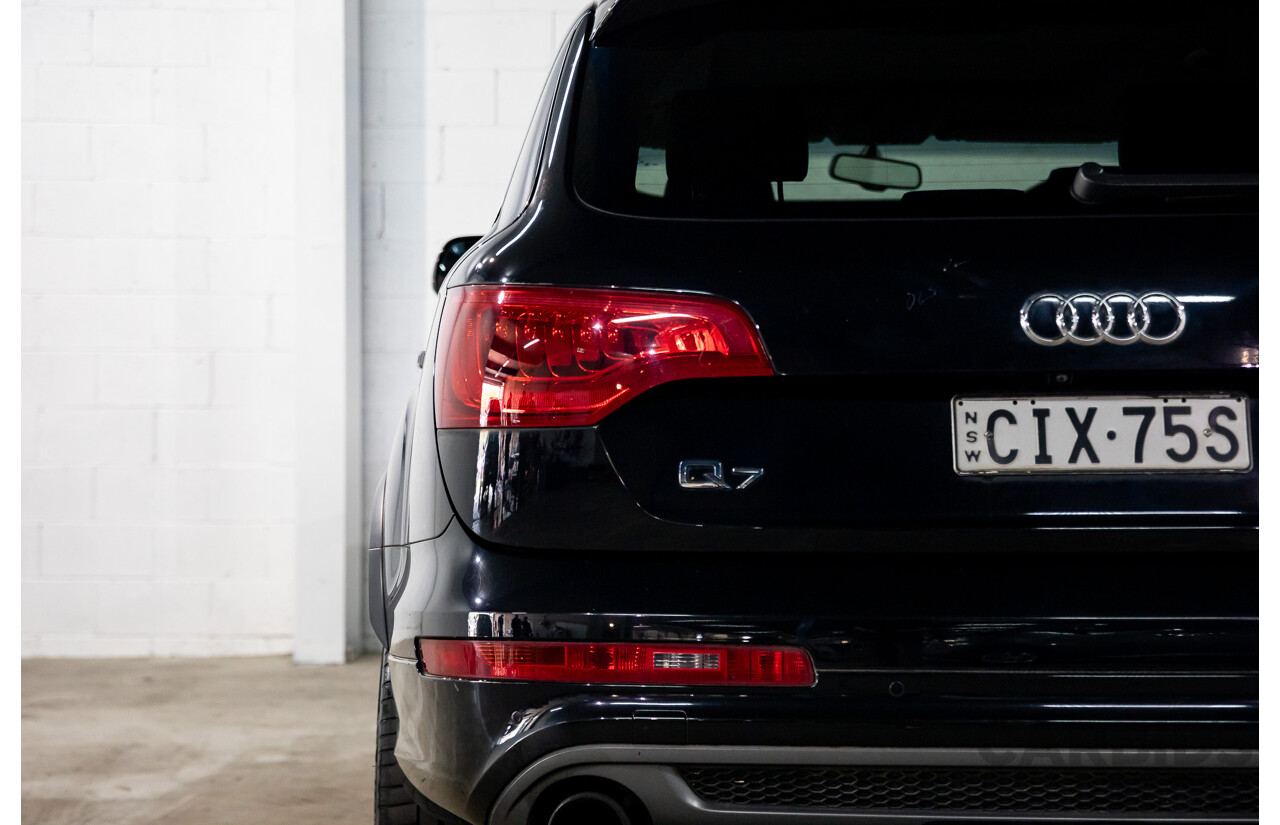 11/2012 Audi Q7 S-Line 3.0 TDI Quattro MY12 4d Wagon Orca Black Metallic Turbo Diesel V6 3.0L
