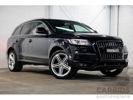 11/2012 Audi Q7 S-Line 3.0 TDI Quattro MY12 4d Wagon Orca Black Metallic Turbo Diesel V6 3.0L