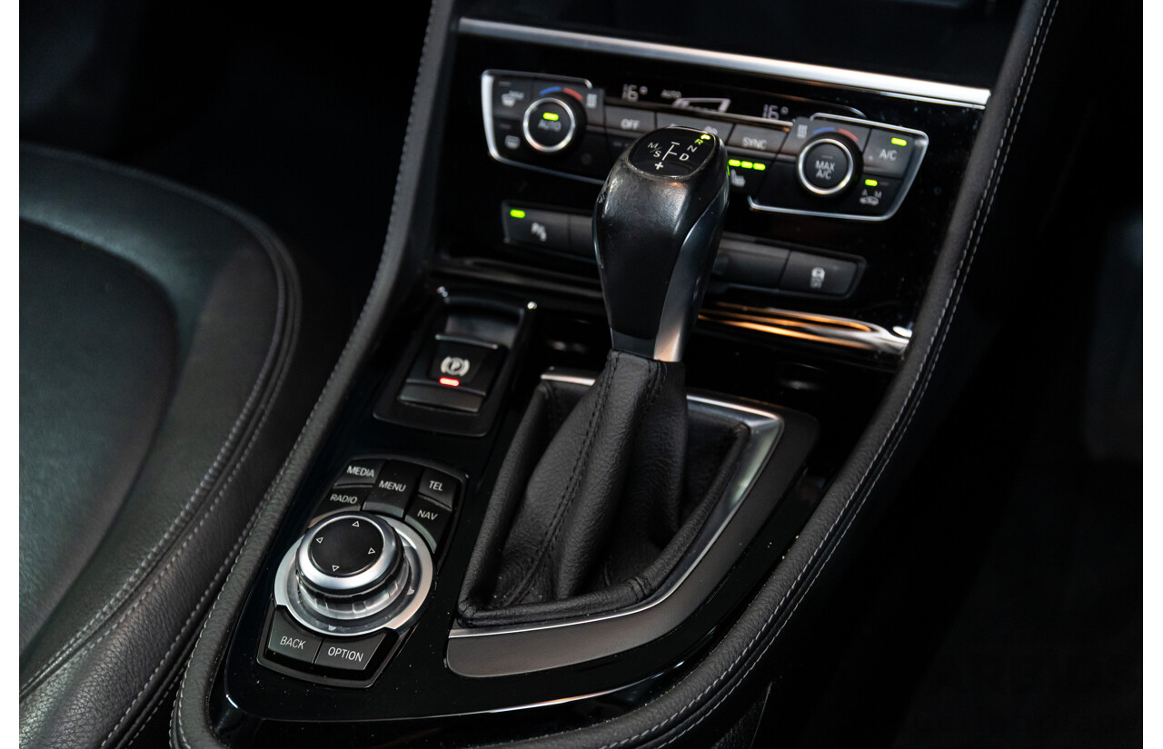 2/2015 BMW 218i Active Tourer Luxury F45 4d Wagon Mineral Grey Metallic Turbo 1.5L