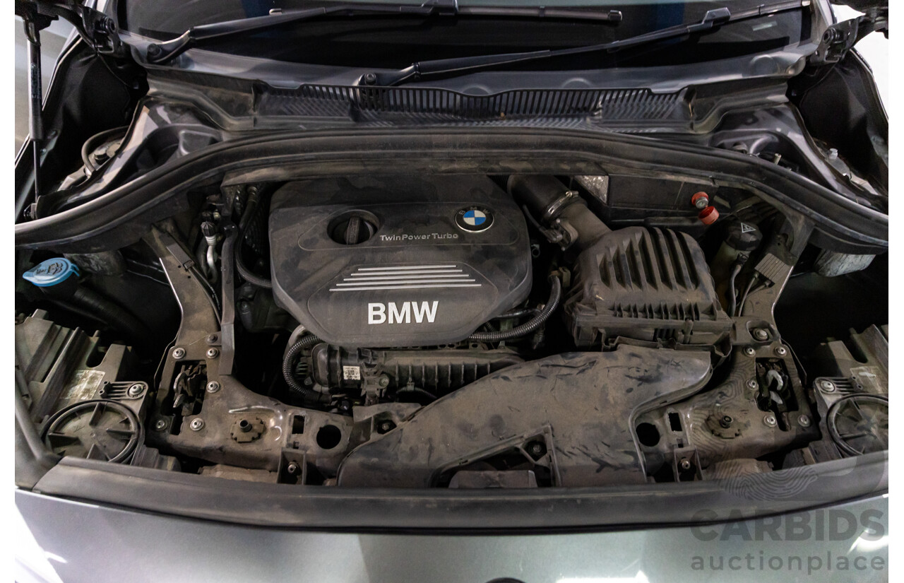 2/2015 BMW 218i Active Tourer Luxury F45 4d Wagon Mineral Grey Metallic Turbo 1.5L