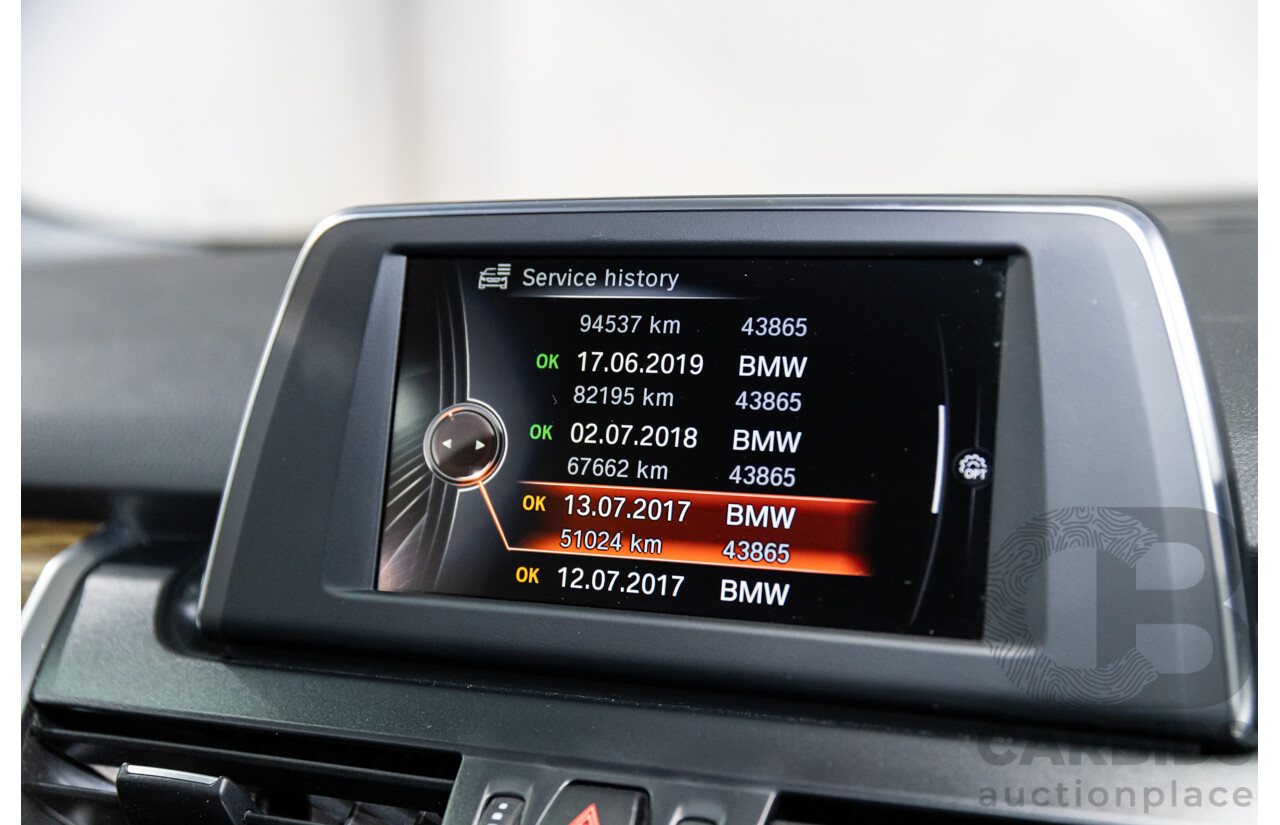 2/2015 BMW 218i Active Tourer Luxury F45 4d Wagon Mineral Grey Metallic Turbo 1.5L