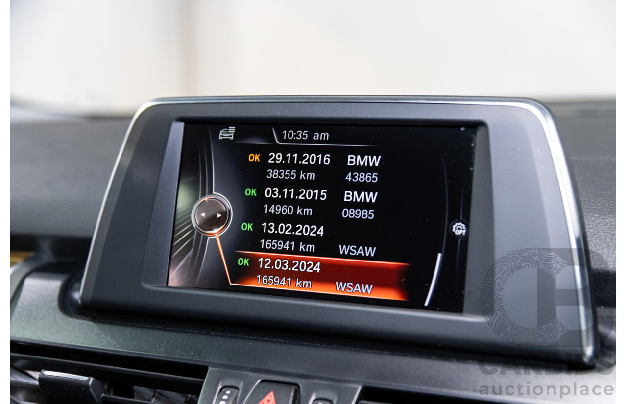 2/2015 BMW 218i Active Tourer Luxury F45 4d Wagon Mineral Grey Metallic Turbo 1.5L