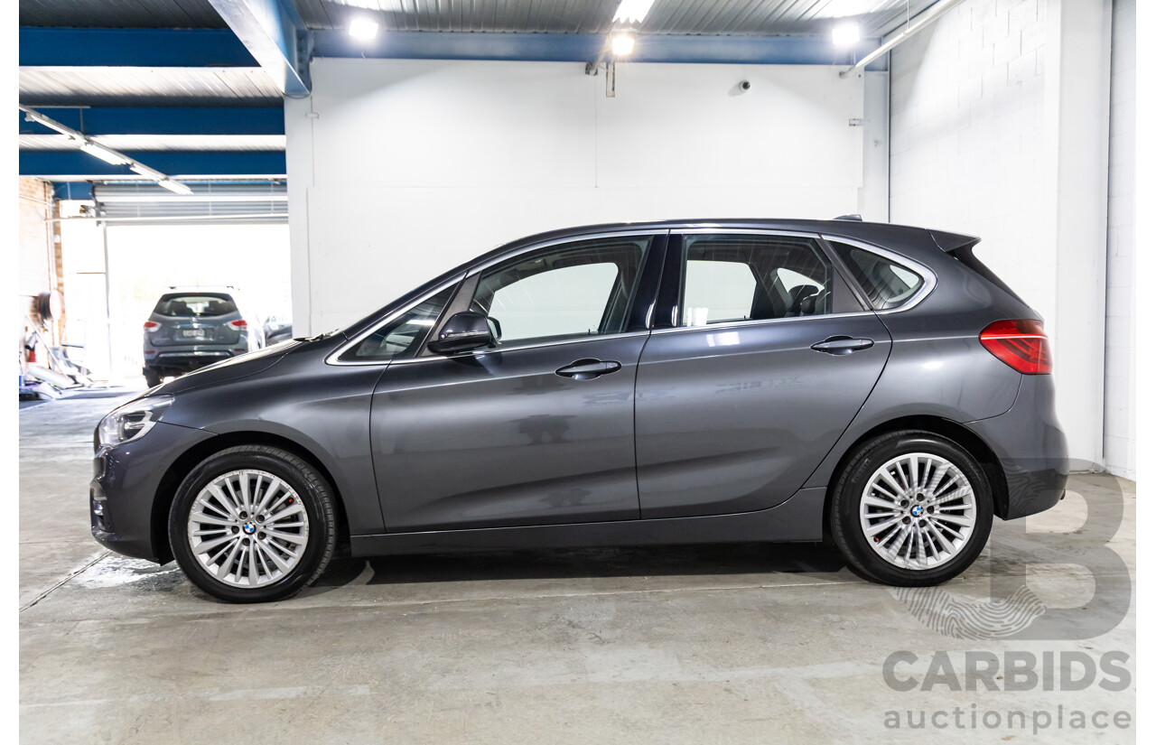 2/2015 BMW 218i Active Tourer Luxury F45 4d Wagon Mineral Grey Metallic Turbo 1.5L