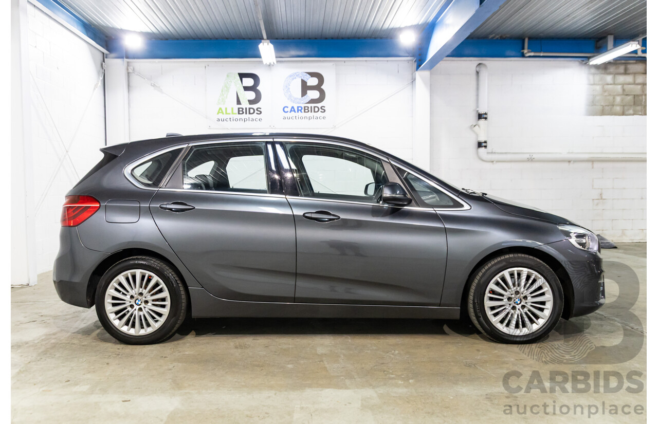 2/2015 BMW 218i Active Tourer Luxury F45 4d Wagon Mineral Grey Metallic Turbo 1.5L