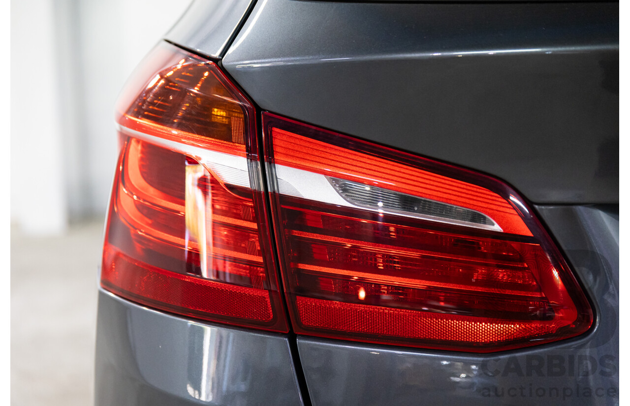 2/2015 BMW 218i Active Tourer Luxury F45 4d Wagon Mineral Grey Metallic Turbo 1.5L